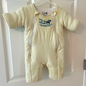 Baby Merlin's Magic Sleepsuit - 100% Cotton - Baby Sleep Suit - Cream - 6-9m